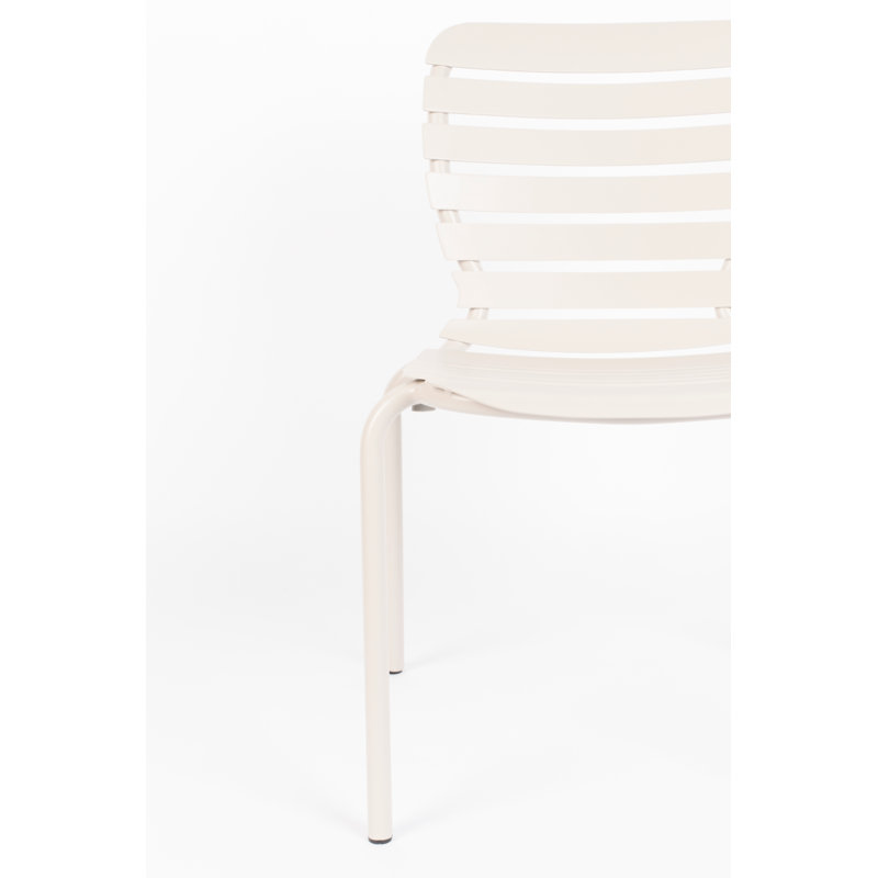 Chaise d'appoint de patio, Blanc