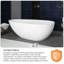 Baignoire de trempage autoportante 69 po x 34 po à surface solide 69 po x 34 po