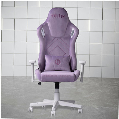 F45C Velvet Memory Foam Gaming Chair - Purple