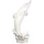 Statue de dauphin tropical sautant