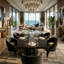 Solid Wood Pedestal Dining Table