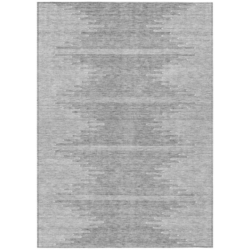 Tapis intérieur lavable abstrait ivoire 3 pi x 5 pi