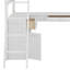 Lit mezzanine simple avec tiroirs, armoire, tablettes et bureau Jalante-24084717
