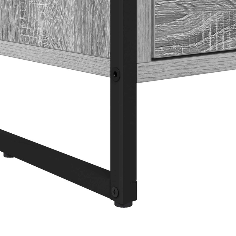 39.5cm W Manufactured Wood Bedside Table, Grey Sonoma