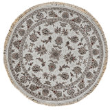 High-Quality Hand-Knotted Ivory Area Rug