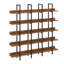 5 Tier Bookcase With Metal Frame, Open Book Display Shelf-685312459