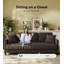 Ruzan 3 Seater Teddy Bean Bag Sofa-716695168