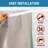 French Door Curtains Linen Textured Privacy Door Blinds Kitchen Window Curtains Waterproof Room Darkening Curtains for Glass Door Tie Up Shade, 1 Panel-945136273-945136281