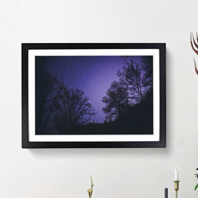 Purple Stars - Picture Frame Painting Print