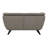 Keiya Transitional 65"L Linen Fabric Upholstered Loveseat in Brown