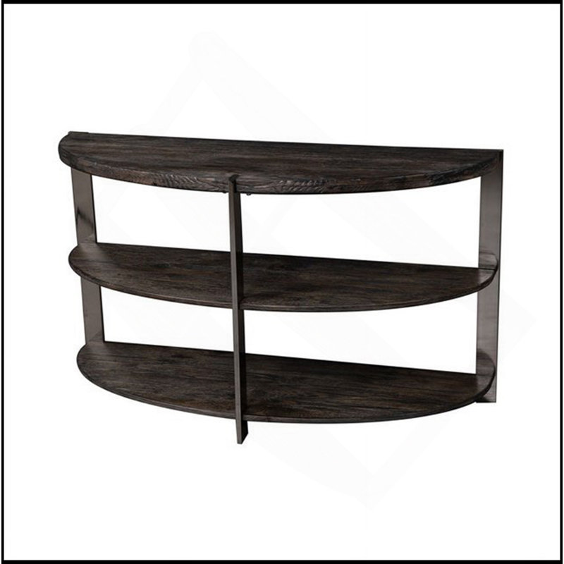Console Kalne en forme de demi-lune avec 2 tablettes ouvertes