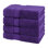 Ensemble de débarbouillettes 4 pièces 100% coton absorbant mâle