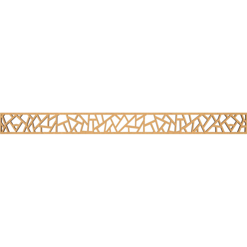 Moulure en bois Harrisburg, H 4 po x l 46,375 po x P 0,375 po, Bois aggloméré brut