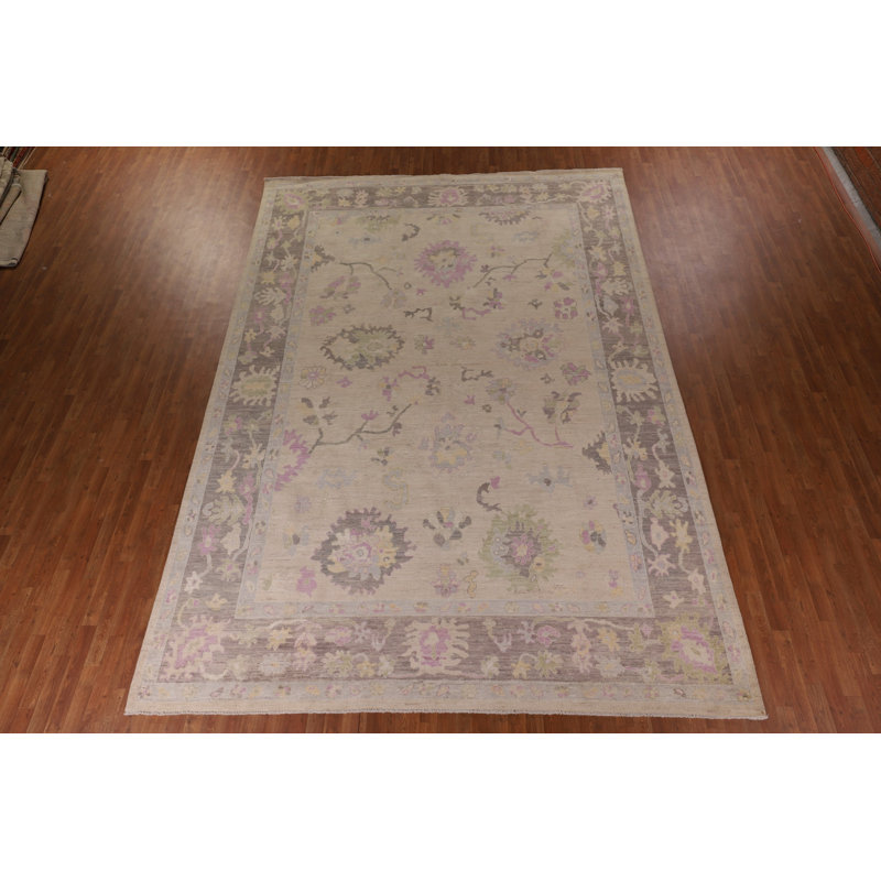 Vegetable Dye Oushak Turkish Large Rug 10x14