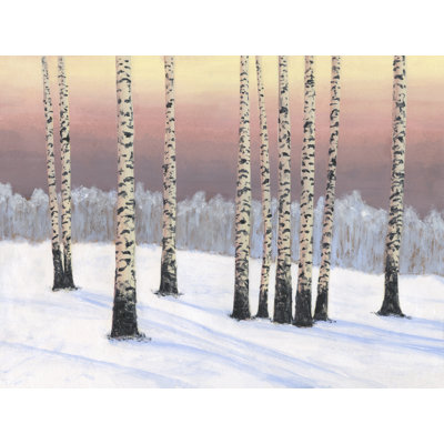 Birch Stand I 1 Piece Wrapped Canvas Wall Art