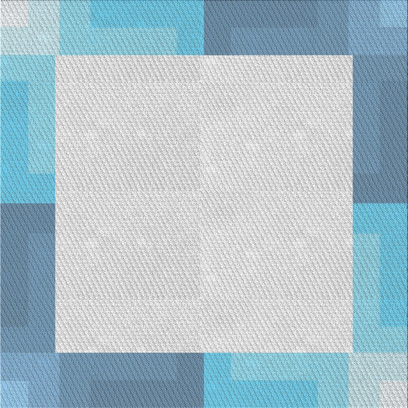 Knutsen Blue Area Rug, Square 8'