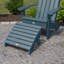 Chaise Adirondack en plastique avec repose-pieds Hinz-119034090