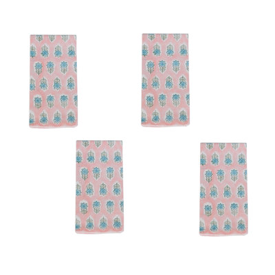 S/4 Organic Napkins - Lily - Rose