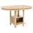 Transitional Counter Height Extension Dining Table with Storage Pedestal