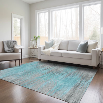 Malchow Washable Abstract Indoor / Outdoor Rug
