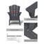 Chaise Adirondack en acier PEHD pliable-1833397268