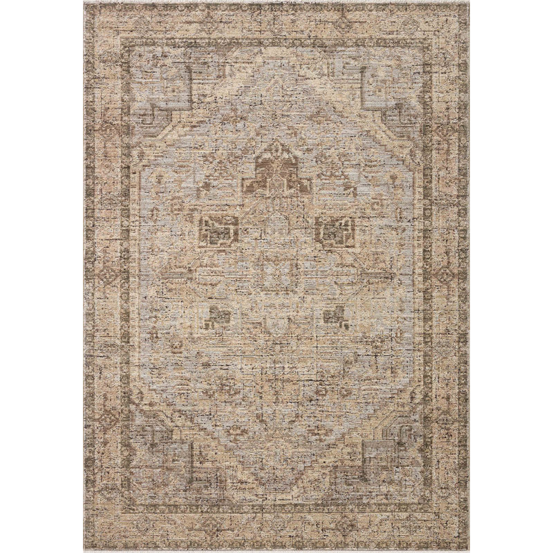 Tapis beige / terre Jacobo, Rectangle 9 pi 3 po x 13 pi