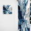 Bleu et gris Elixir I - Rideau abstrait occultant moderne - 1 panneau-107808962