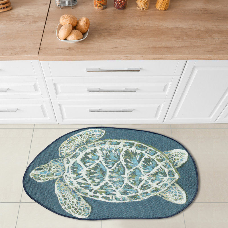 Millhousen Abstract Polyester Non-Skid Kitchen Mat
