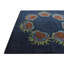 Tapis carré bleu marine Otto