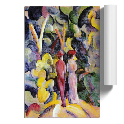 Couple in the Woods by August Macke - Frameless Print