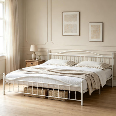 Metal Bed Frame, Queen Platform Bed Frame for Storage