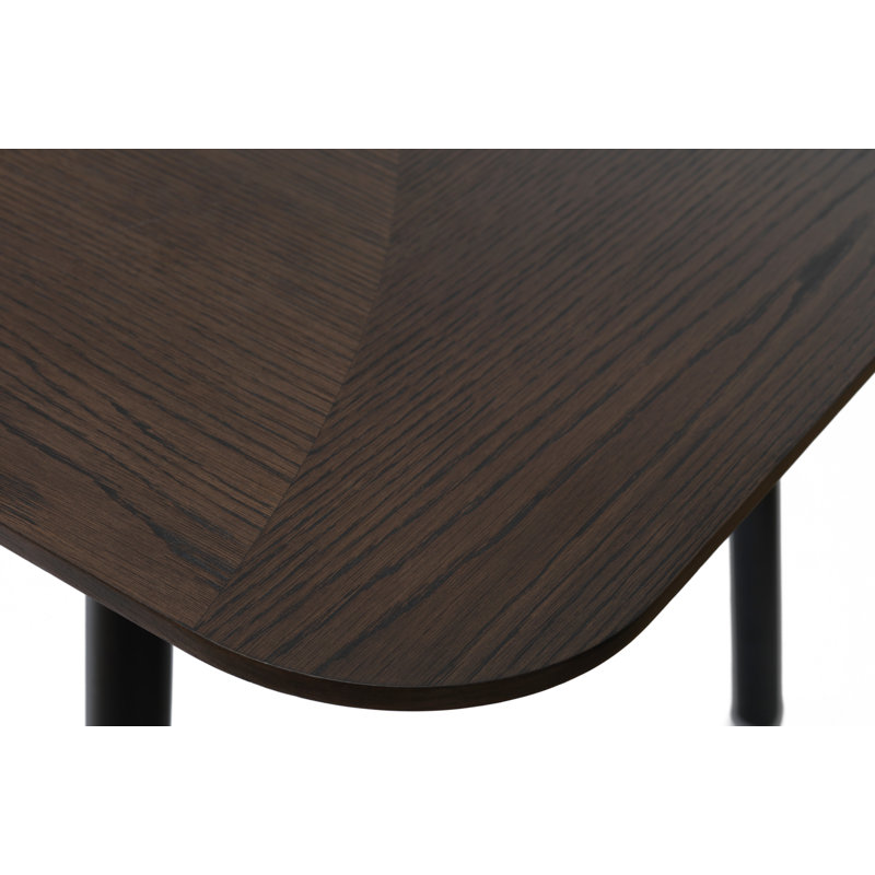 Fleet Extendable Oak Metal Base Dining Table