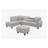 Alger 98" Wide Left Hand Facing Sofa & Chaise With Ottoman-786328635