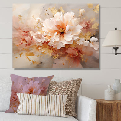 Blossoming White Peony Flower - Flowers Wall Decor