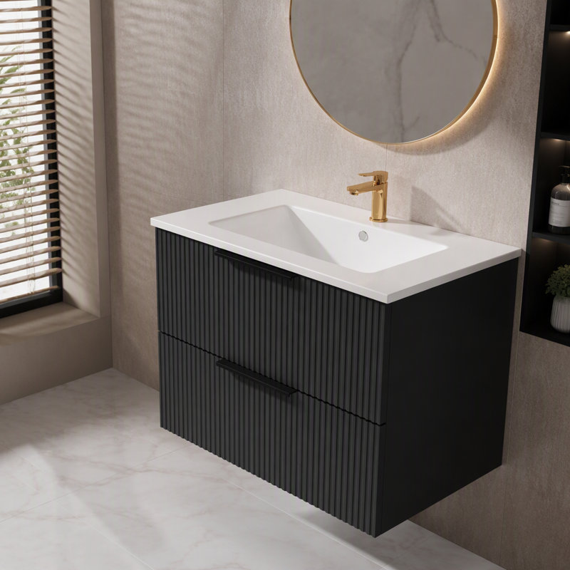 Armoire 060 noir sans lavabo