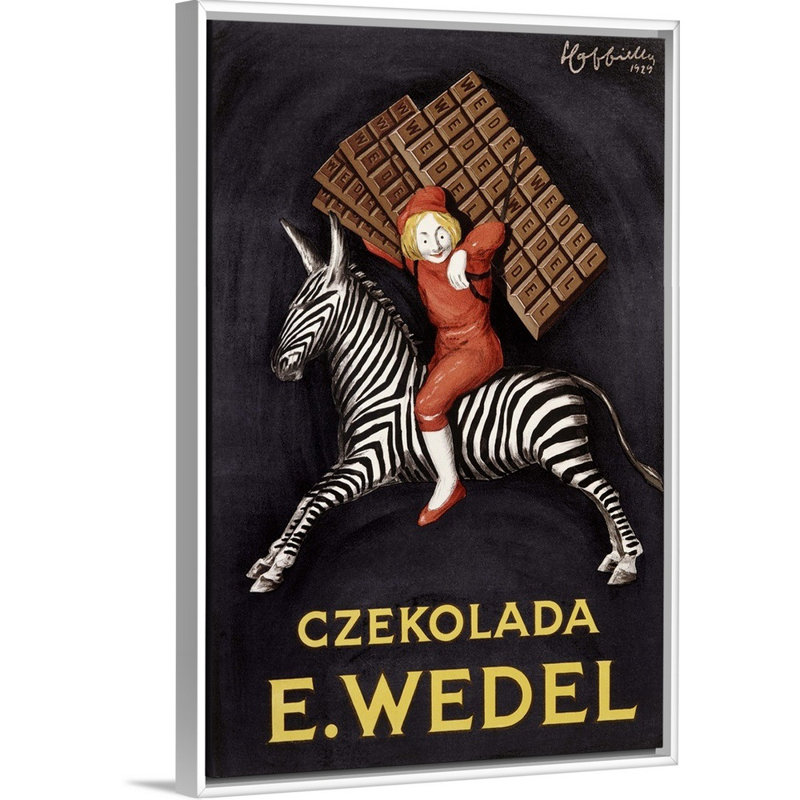 Reproduction d'art sur toile, reproduction d'art sur toile tendue, par Leonetto Cappiello, Cadre blanc