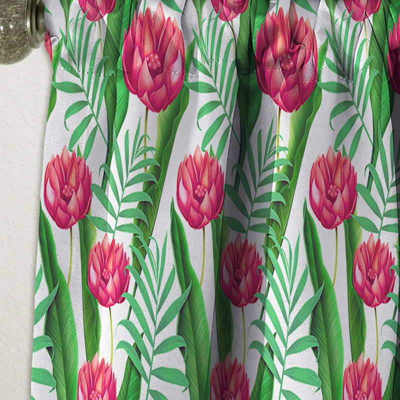 Rideau en lin / polyester, L 52 po x L 90 po
