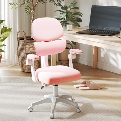 Adjustable Height Kids Desk Chair With Sit-locking Casters, Study Computer Chair With Armrest by Isabelle & Max