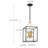 9 - Light Dimmable Lantern Square / Rectangle Chandelier-631412579