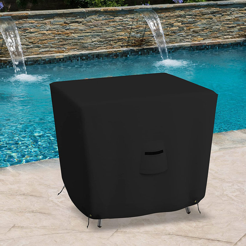 Housse de table carrée imperméable haute densité pour l'extérieur, H 29 po x l 49 po x P 49 po