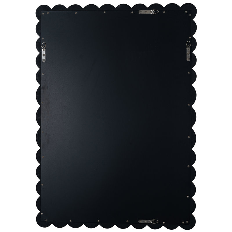 Scalloped Beveled Wall Mirror