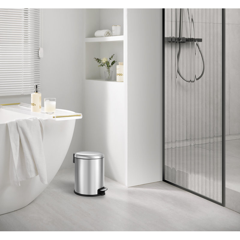 Serene Step Bin 3L, Stainless Steel