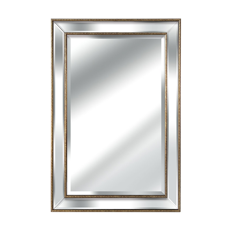 Miroir mural doré, 24,23 po x 36,05 po