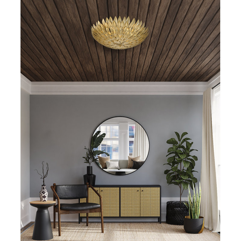 Plafonnier encastré 3 lumières Eclectic, H 5,5 po x l 18 po x P 18 po