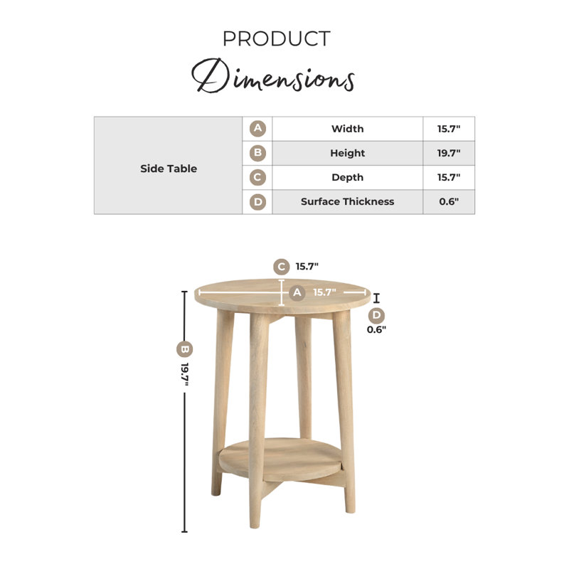 Table de bout Tacoma