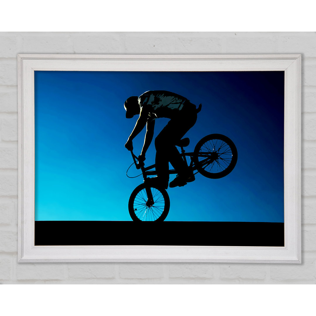 Bmx Front Wheelie - Einzelner Bilderrahmen Kunstdrucke