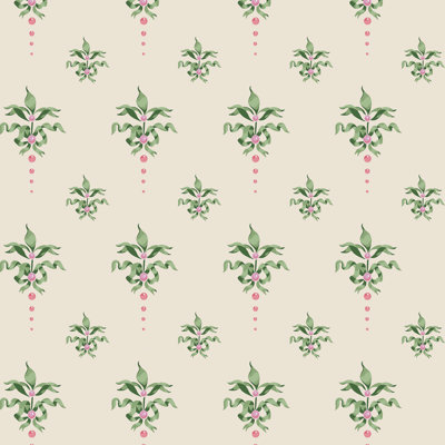 Cath Kidston Cath Crest Cream Wallpaper