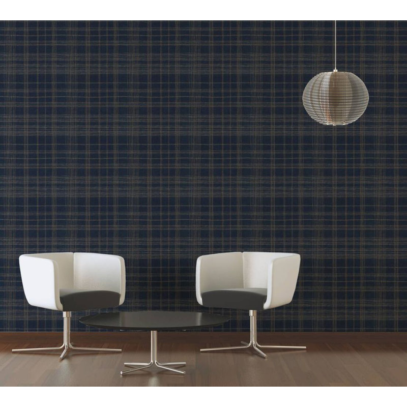 Vose Abstract Double Roll, Blue/Black/Gold