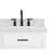Tidworth 36'' Solid Wood Single Bathroom Vanity with 1.5'' Carrara Marble Top-1258220396-1258220397-1223780556