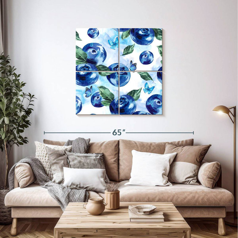 Bleuet Yarlin, H 38 po x l 38 po